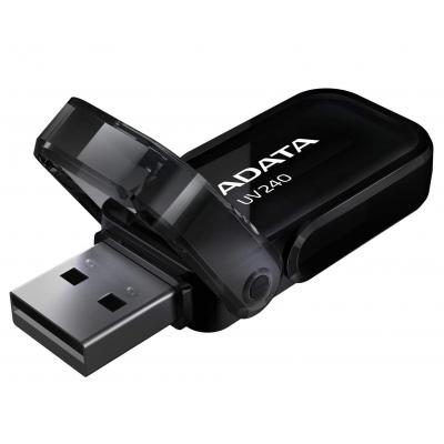 USB флеш накопичувач ADATA 8GB UV240 Black USB 2.0 (AUV240-8G-RBK) - зображення 2