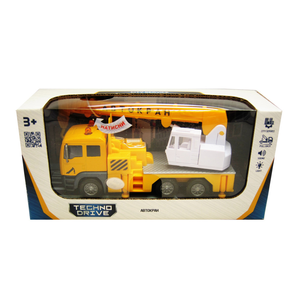 Спецтехніка TechnoDrive Автокран зі світловими та звуковими ефектами (510253.270) - зображення 2