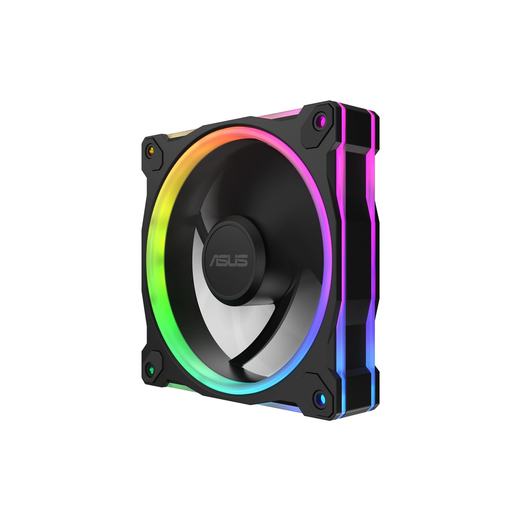 Кулер до корпусу ASUS PRIME MR120 REVERSE ARGB BLACK 3IN1 (90DA00L0-B09020) - зображення 5