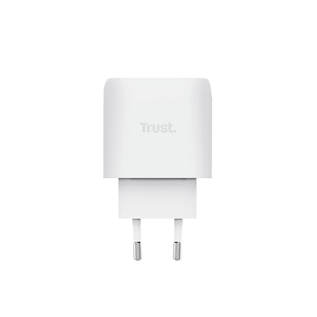 Зарядний пристрій Trust USB-C 45W GaN PD/PPS white (25522_TRUST) - зображення 5