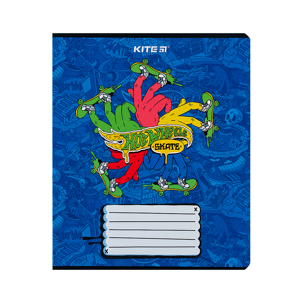 Зошит Kite Hot Wheels 18 аркушів, клітинка (HW24-236) - зображення 4