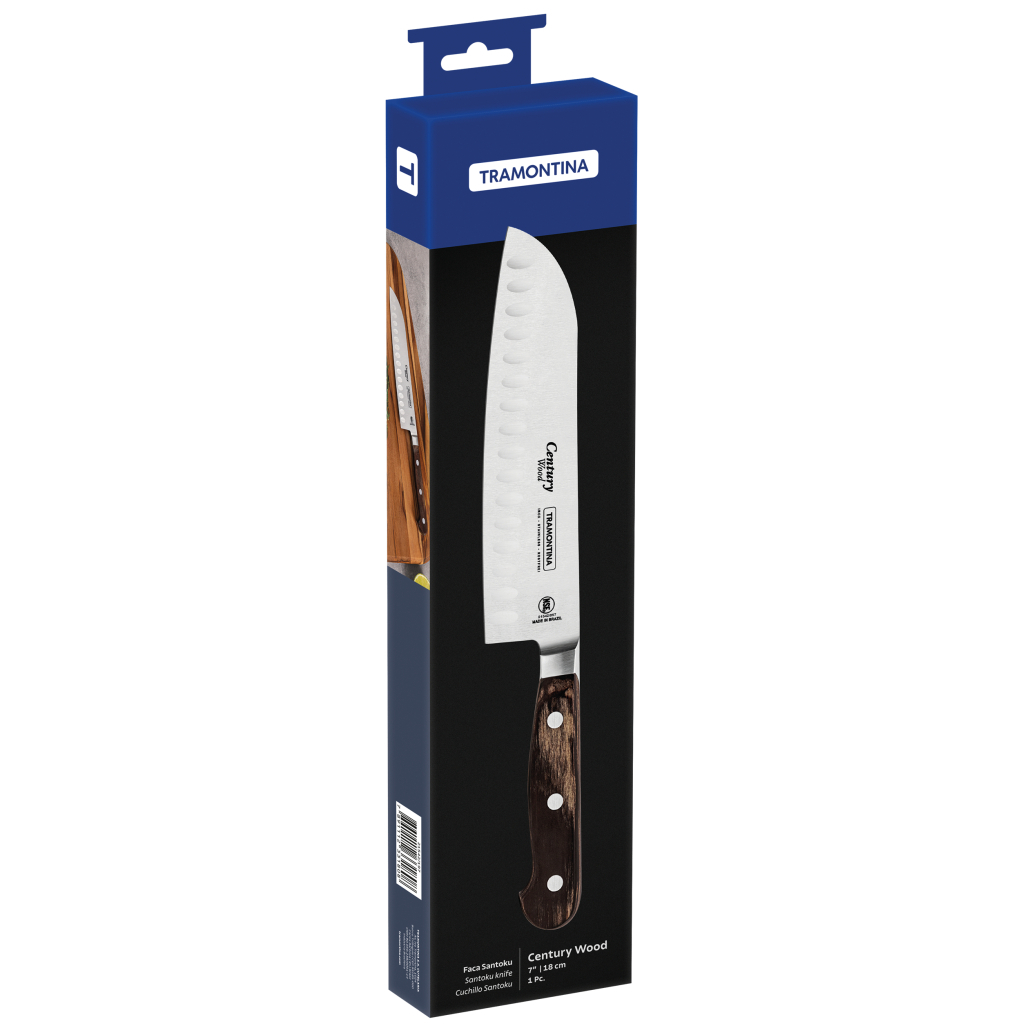 Кухонний ніж Tramontina Century Wood сантоку 178 мм (21542/197) - зображення 2