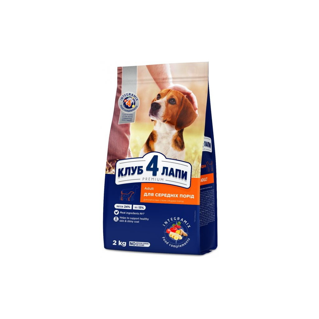 Сухий корм для собак Club 4 Paws Преміум. Для середніх порід 2 кг (4820083909702) - зображення 1