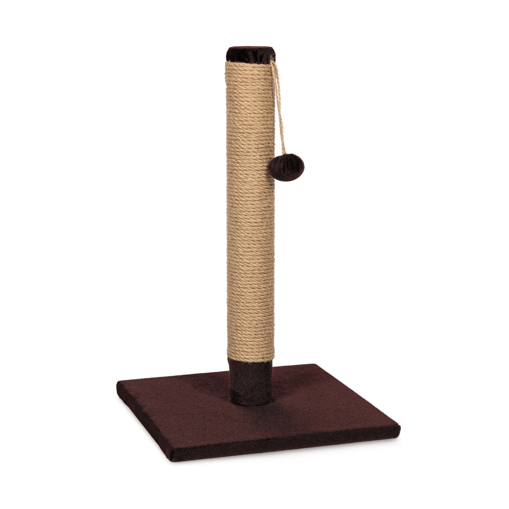 Дряпка (кігтеточка) для котів Природа "ДЖУТ" Мікс 32х32х53 см (4823082429561) - зображення 1