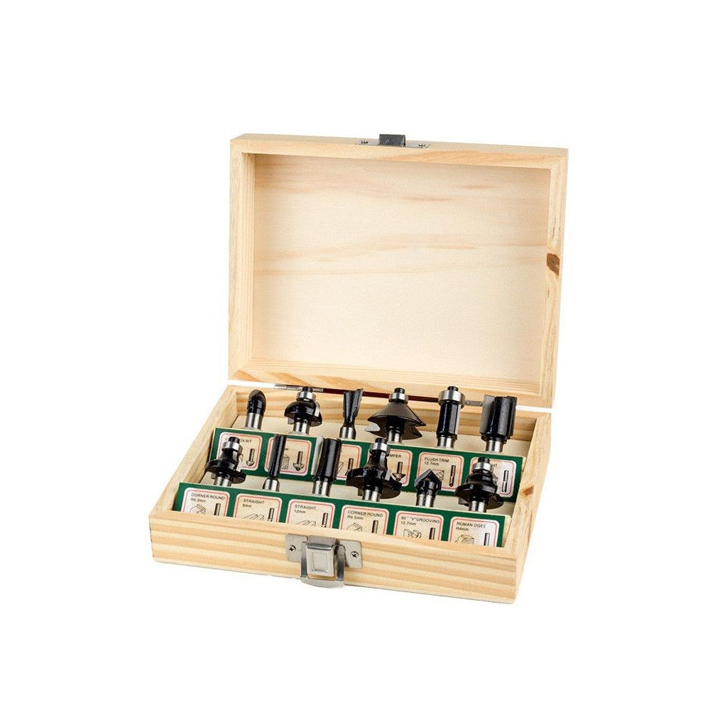 Набір фрез Tolsen фрез по дереву 12 шт (75680) - зображення 1