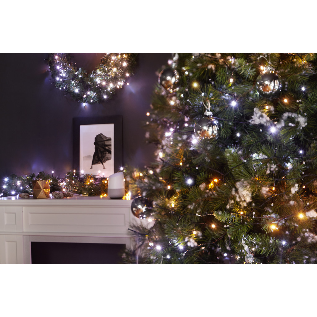 Гірлянда Twinkly Smart LED Strings AWW 400, BT+WiFi, Gen II, IP44, кабель чор (TWS400GOP-BEU) - зображення 6