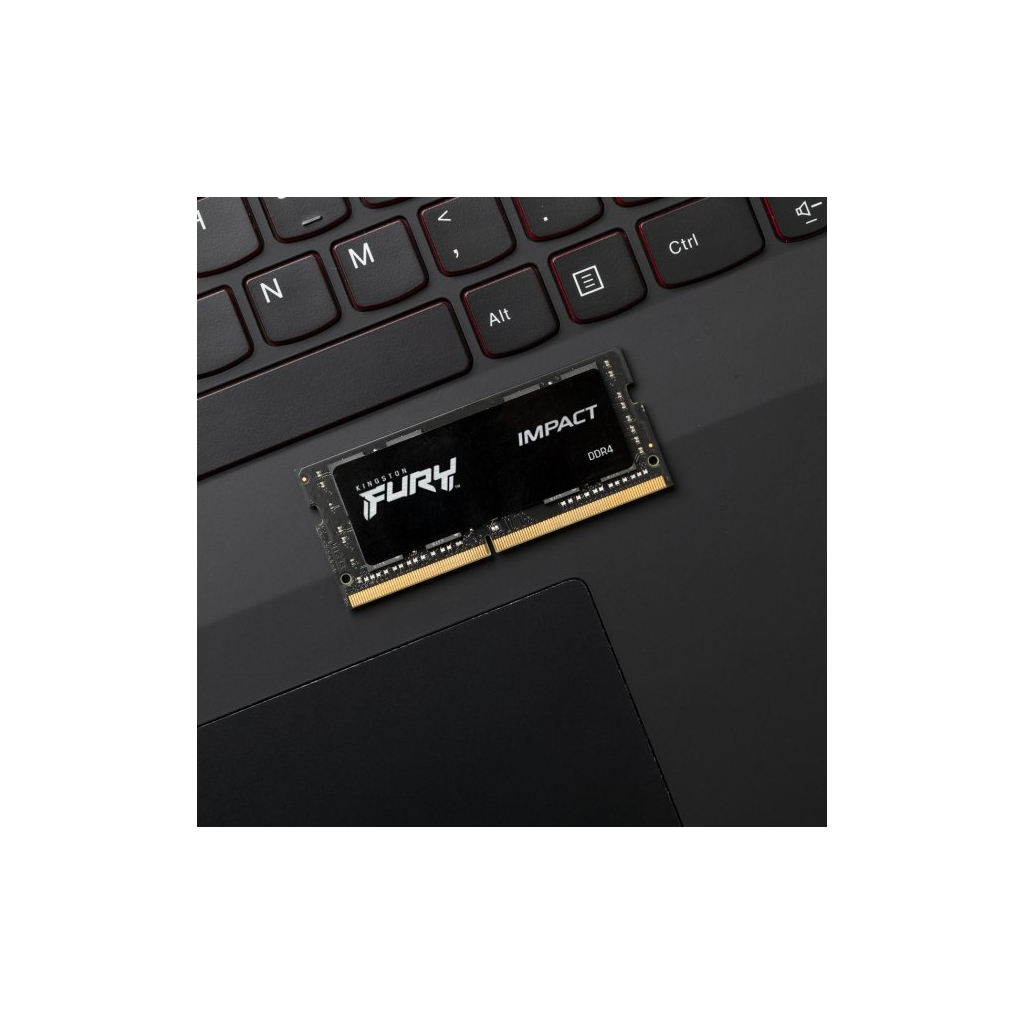 Модуль пам'яті для ноутбука SoDIMM DDR4 32GB (2x16GB) 2933 MHz Impact Black Kingston Fury (ex.HyperX) (KF429S17IBK2/32) - изображение 8
