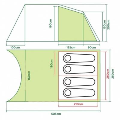 Намет Coleman Da Gama 4 (2000012160) - зображення 2