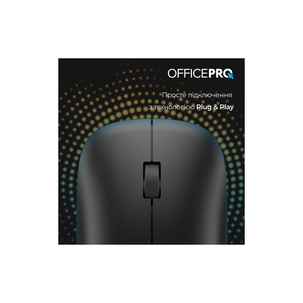 Мишка OfficePro M225B Silent Click Wireless Black (M225B) - зображення 8