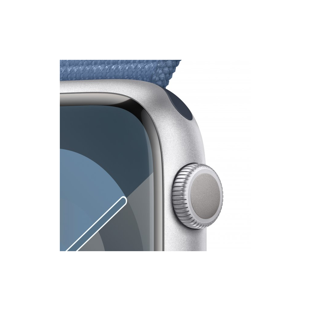 Смарт-годинник Apple Watch Series 9 GPS 45mm Silver Aluminium Case with Winter Blue Sport Loop (MR9F3QP/A) - зображення 3
