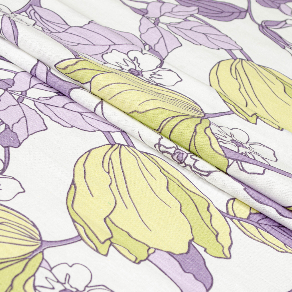 Постільна білизна Home Line Весняний Вечір бузково-зелений бязь полуторна (174438) - зображення 2