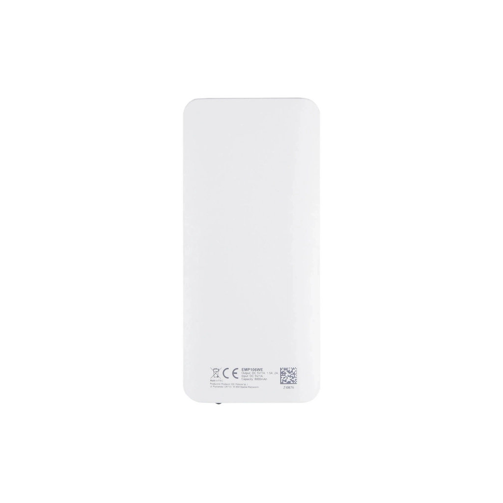 Батарея універсальна Esperanza 8000mAh input/Micro-USB, output/3*USB, White/Grey (EMP106WE) - изображение 3