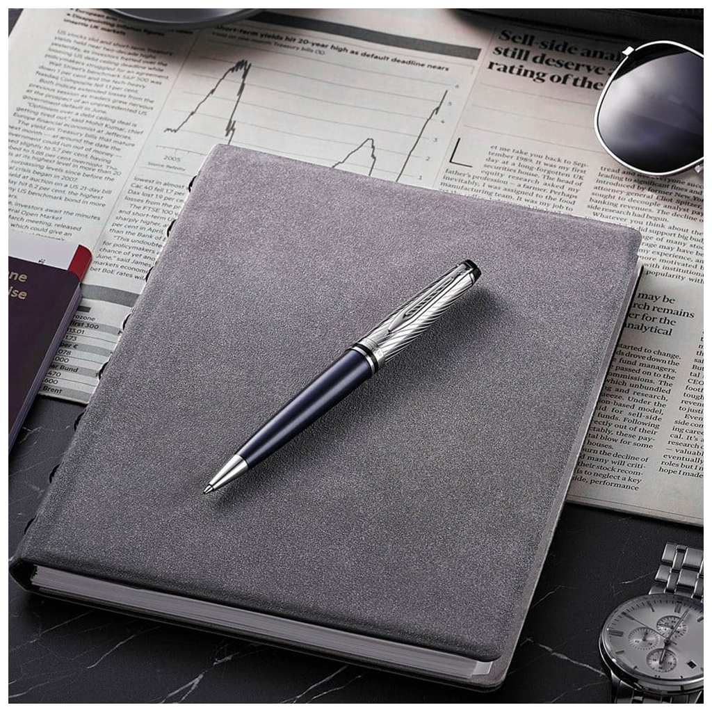 Ручка кулькова Waterman EXPERT Deluxe Metallic Stone Grey CT BP (20 052) - зображення 5