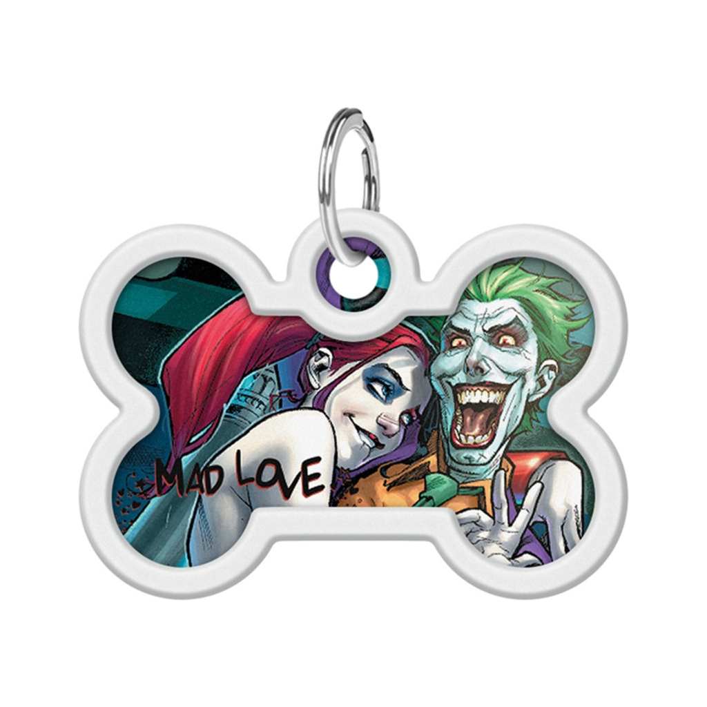 Адресник для тварин WAUDOG Smart ID з QR паспортом "Шалена любов", кістка 40х28 мм (0640-1007) - зображення 2