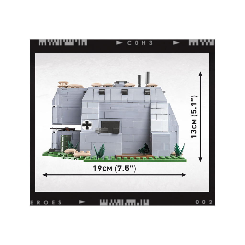 Конструктор Cobi Company of Heroes 3 Німецький дот, 642 деталей (COBI-3043) - зображення 7