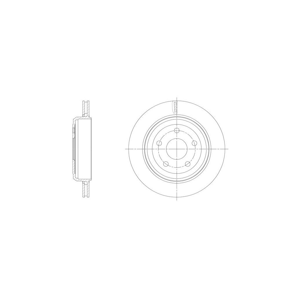 Гальмівний диск REMSA 61513.10 - зображення 1