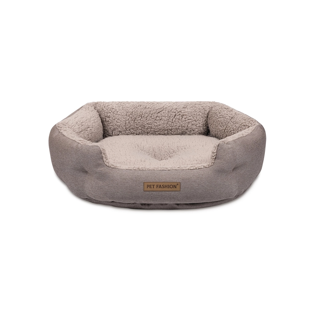 Лежак для тварин Pet Fashion BRIG 58х48х20 см кавовий (4823082441488) - зображення 2