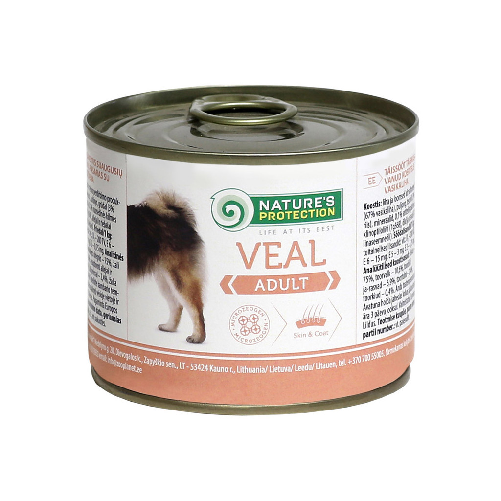 Консерви для собак Nature's Protection Adult Veal 200 г (KIK24518) - зображення 1