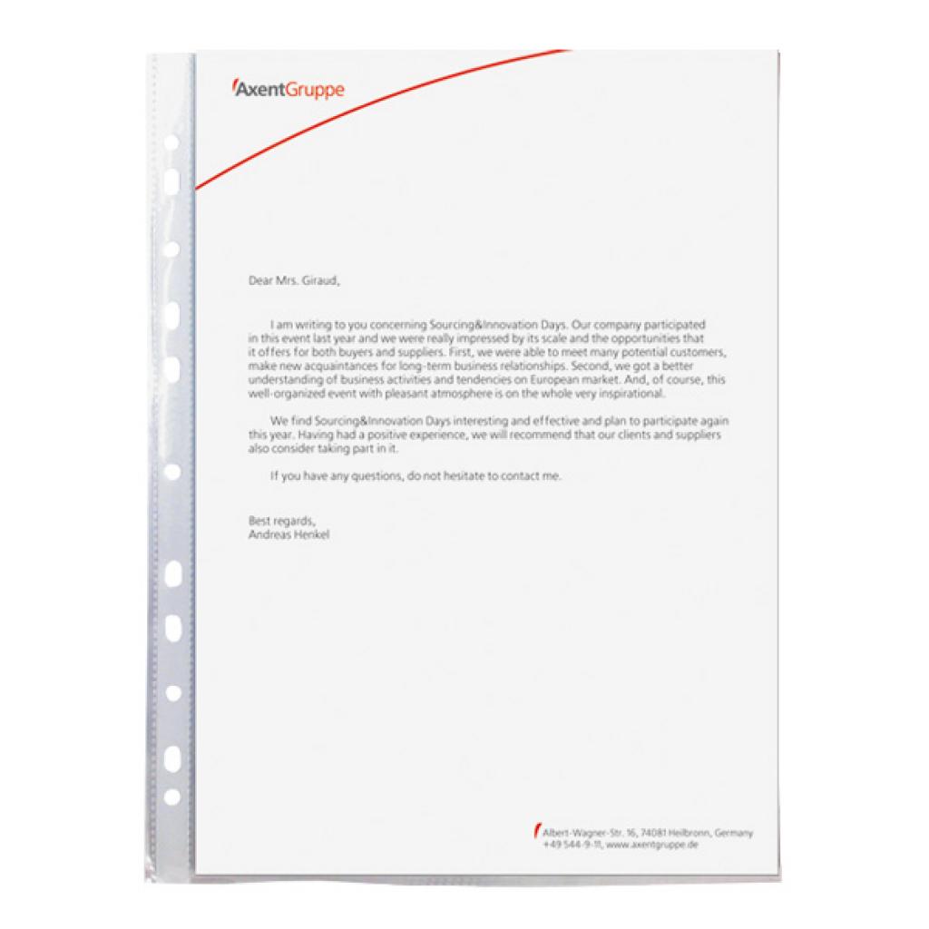 Файл Axent А4+ Glossy, 30 мкм (100 шт.) (2007-00-А) - зображення 2