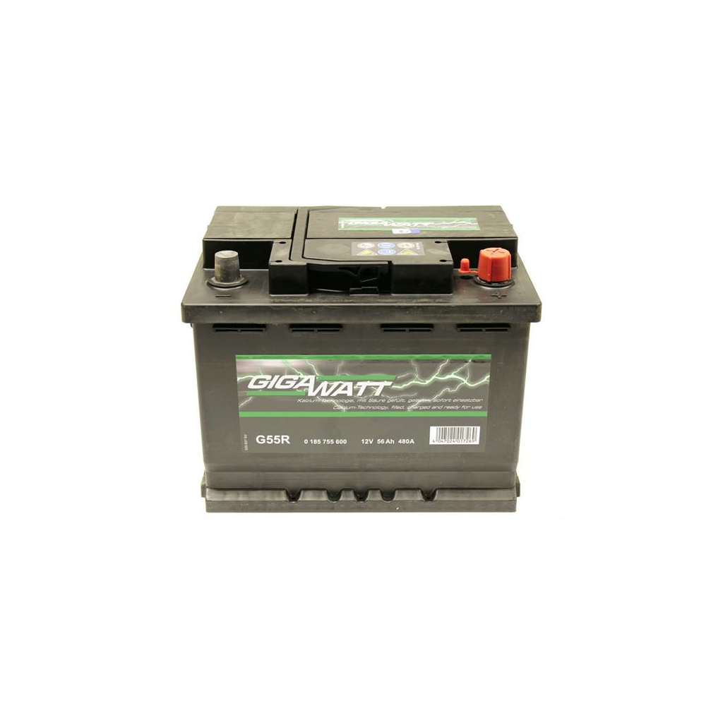 Акумулятор автомобільний GigaWatt 56А (0185755600) - зображення 1