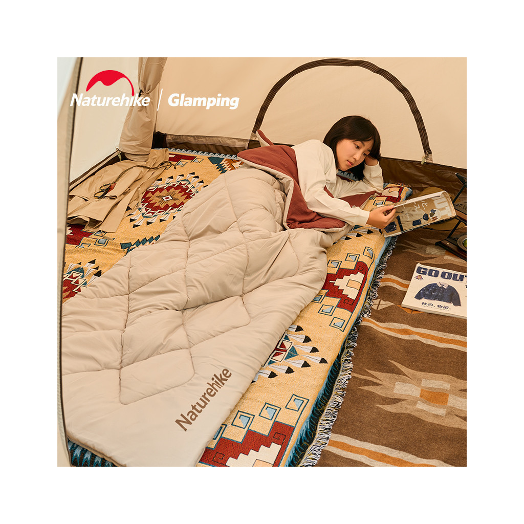 Спальний мішок Naturehike R150 CNH22SD005 бордовий/бежевий (6927595753491) - зображення 2