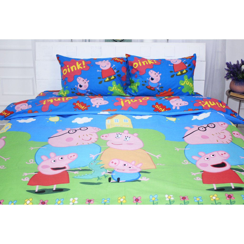 Постільна білизна MirSon Бязь Ranforce Elite 17-0507 Peppa King Size (2200004706801) - зображення 1