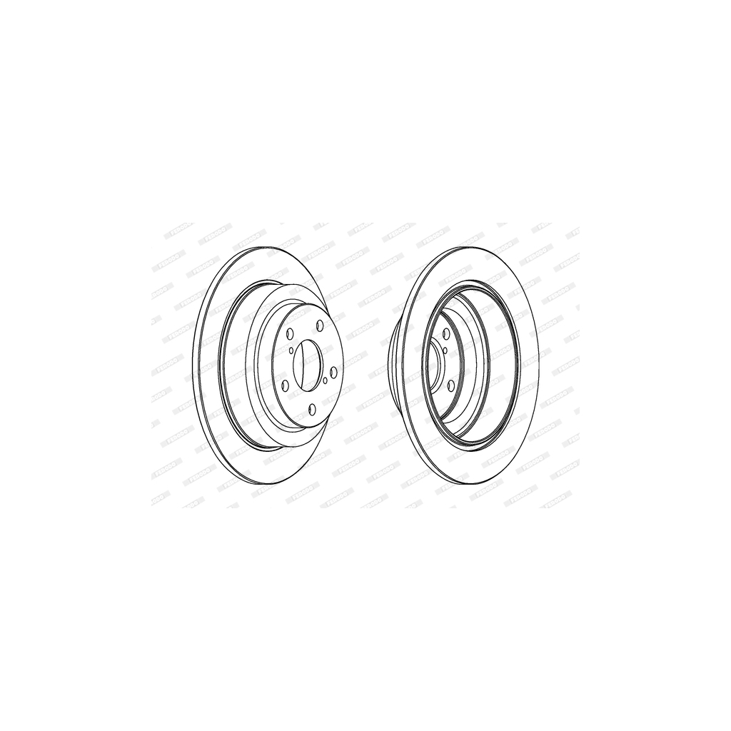 Гальмівний диск FERODO DDF678C - зображення 1