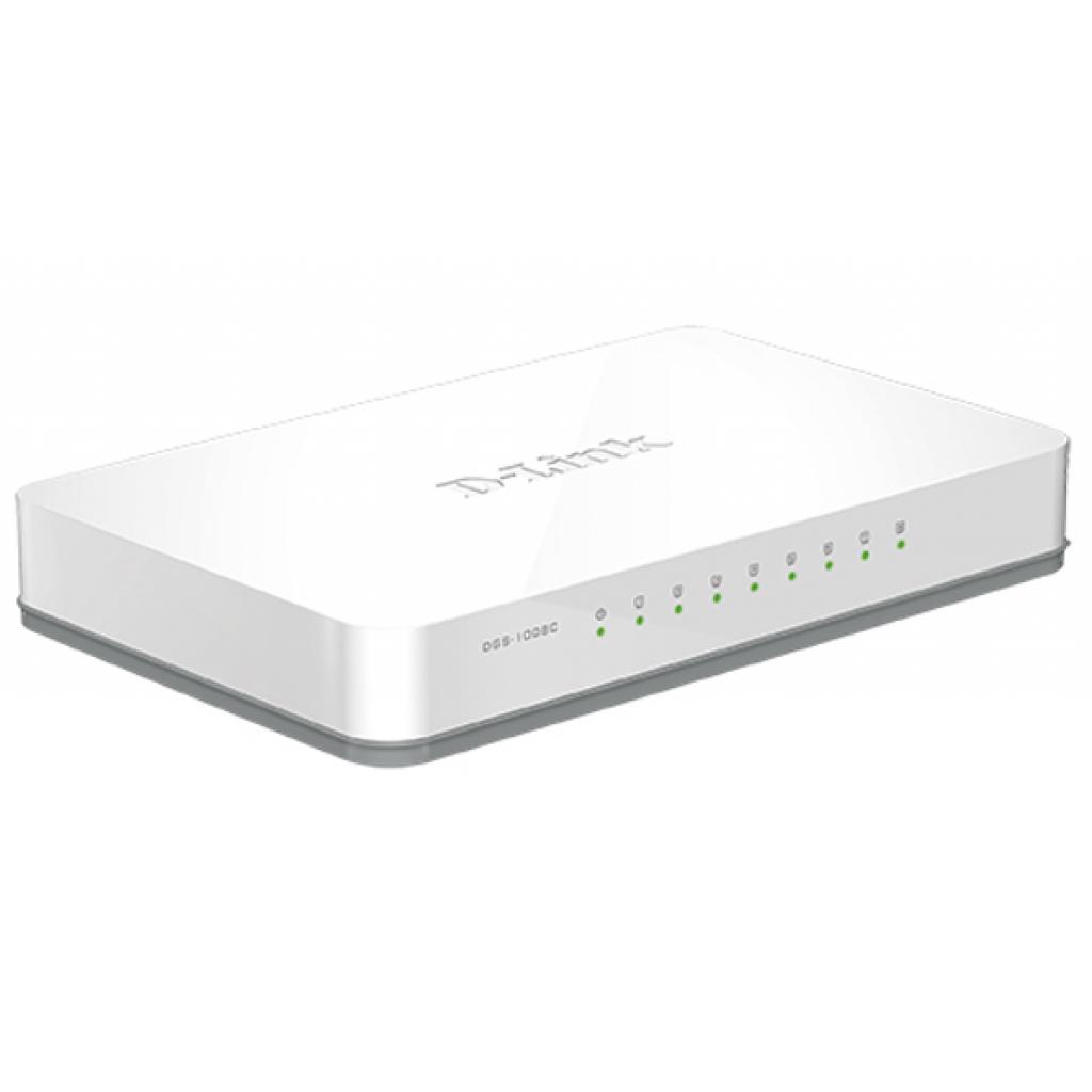 Комутатор мережевий D-Link DGS-1008C - зображення 2