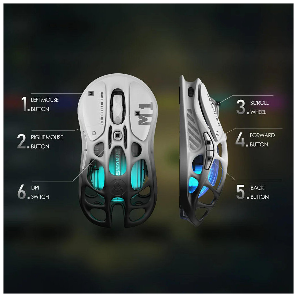 Мишка GravaStar Mercury M1 Pro Gradient Black (GRAVASTARM1PRO_GBLK) - зображення 8