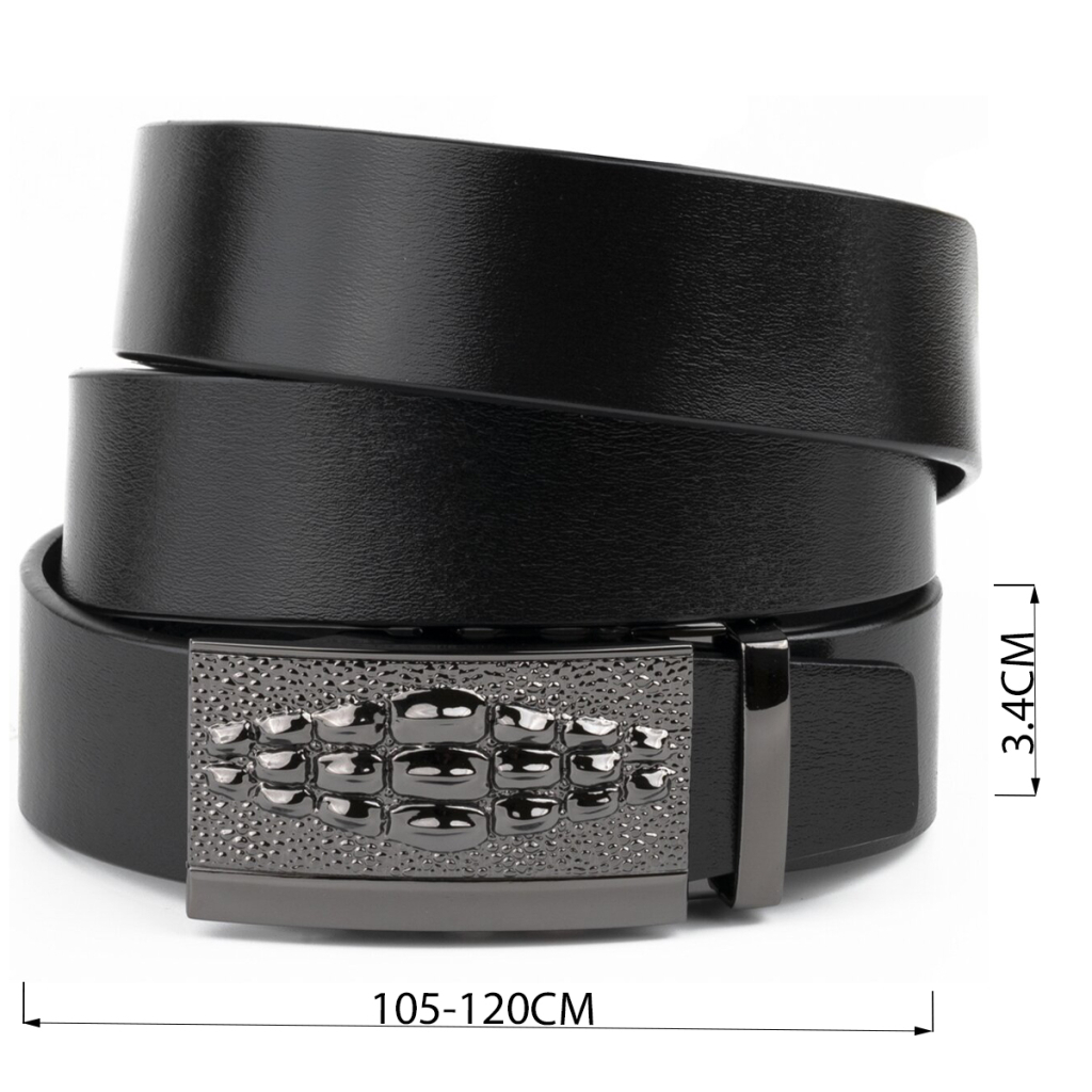 Ремінь Vintage Чоловічий з пряжкою автомат Чорний (20300) - зображення 3