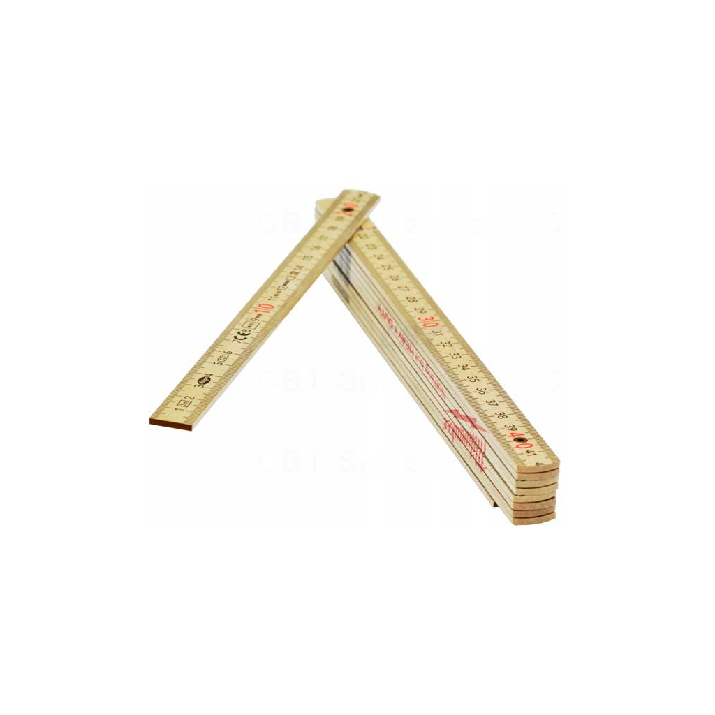 Лінійка Milwaukee складана тонка дерев'яна, 2м (4932459303) - зображення 5