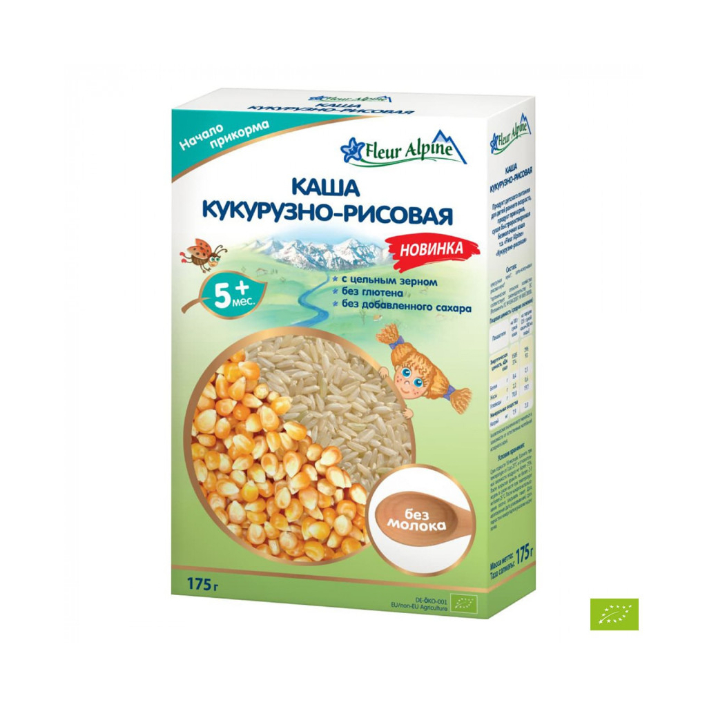 Дитяча каша Fleur Alpine кукурудзяно-рисова 175 г (4006303005663) - зображення 1