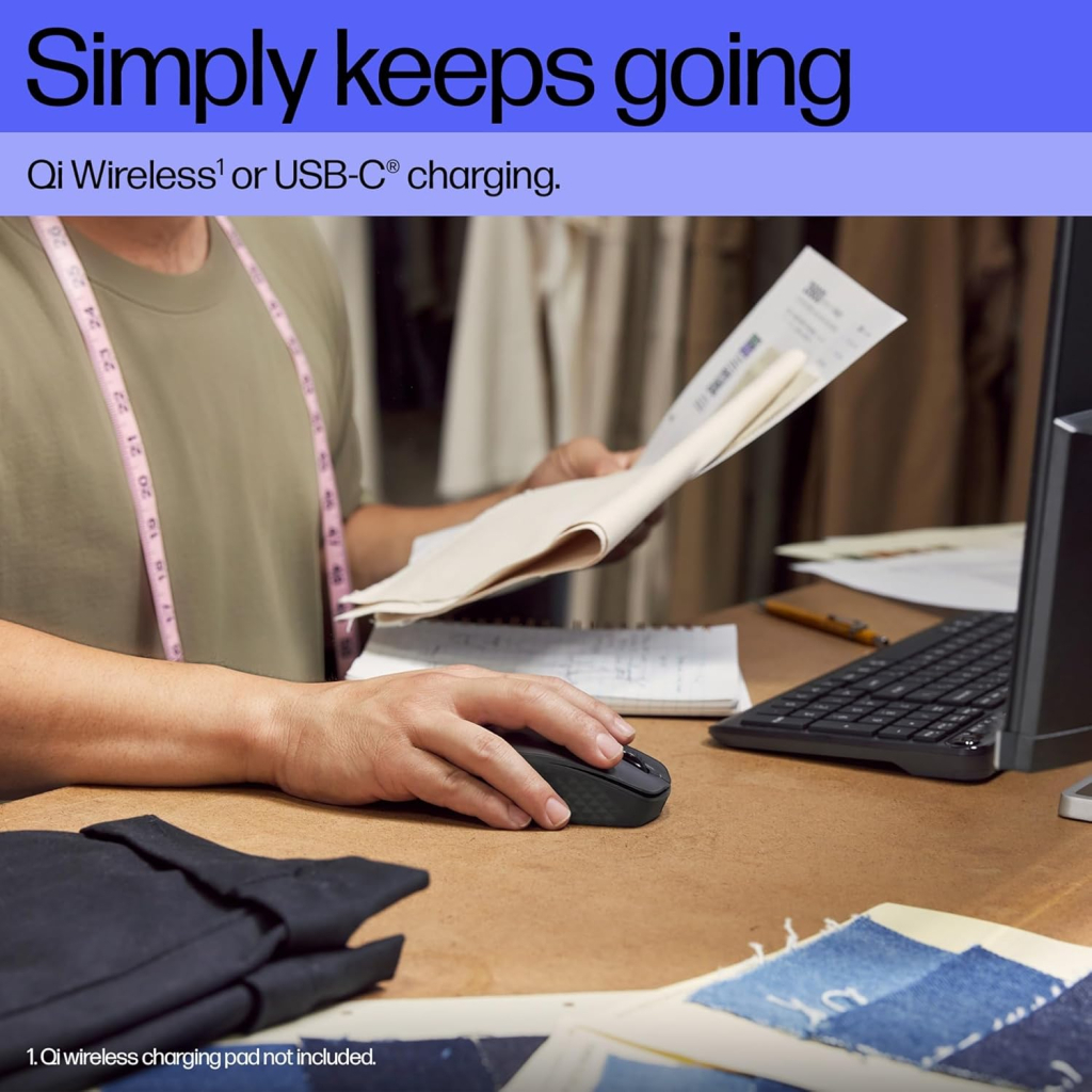 Мишка HP 690 Rechargeable Bluetooth Black (7M1D4AA) - зображення 6