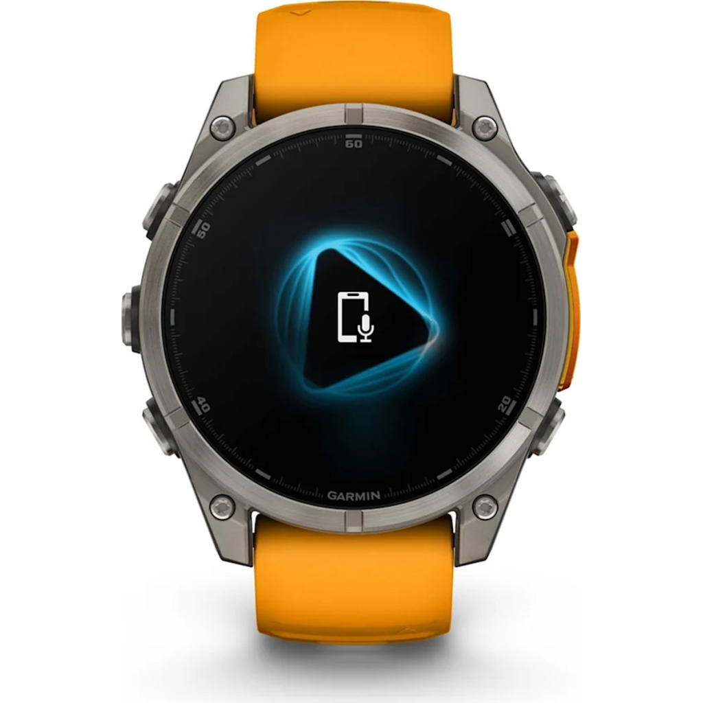 Смарт-годинник Garmin fenix 8 47mm, AMOLED, Saph, Ti/Bare/Grpht, SparkOrg/GrphtBd, (010-02904-11/010-02904-19) - зображення 2