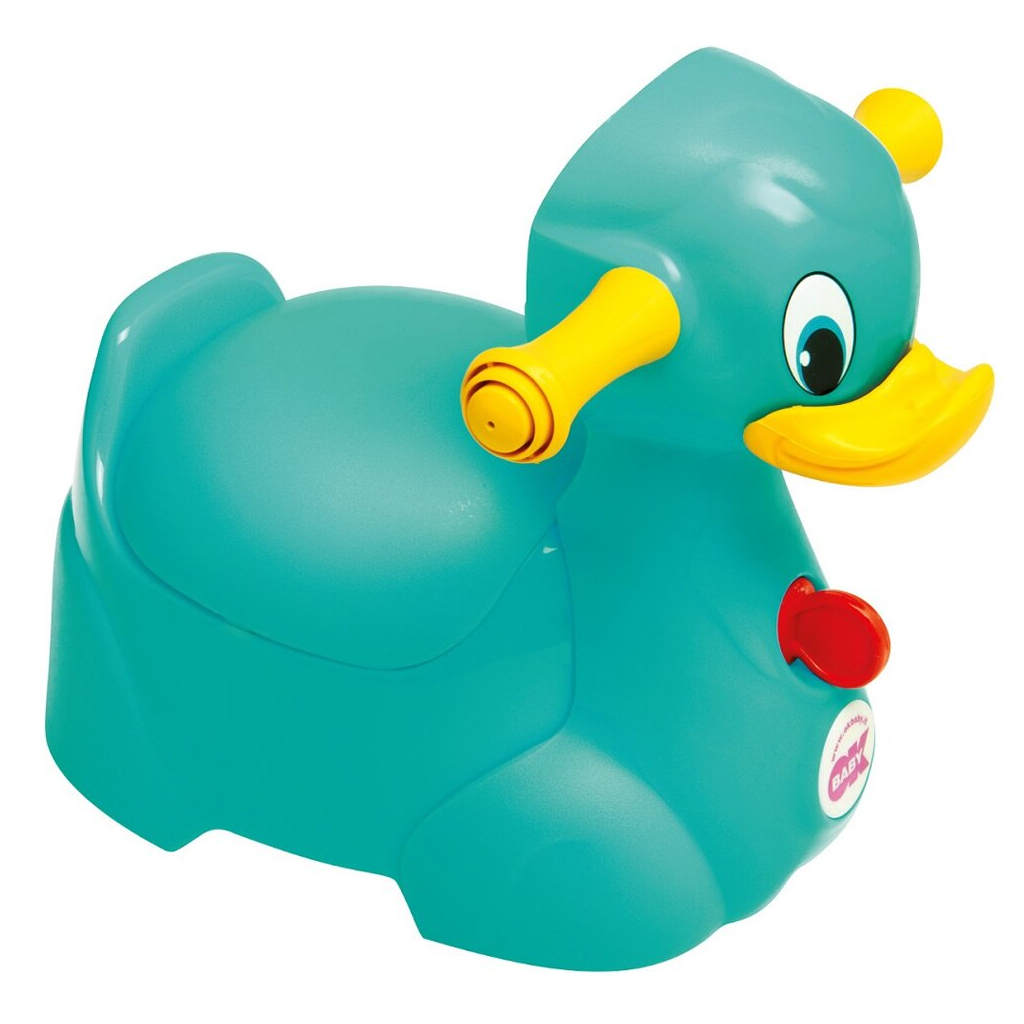 Горщик Ok Baby Quack з ручками для безпеки дитини, бірюзовий (37077230) - зображення 1