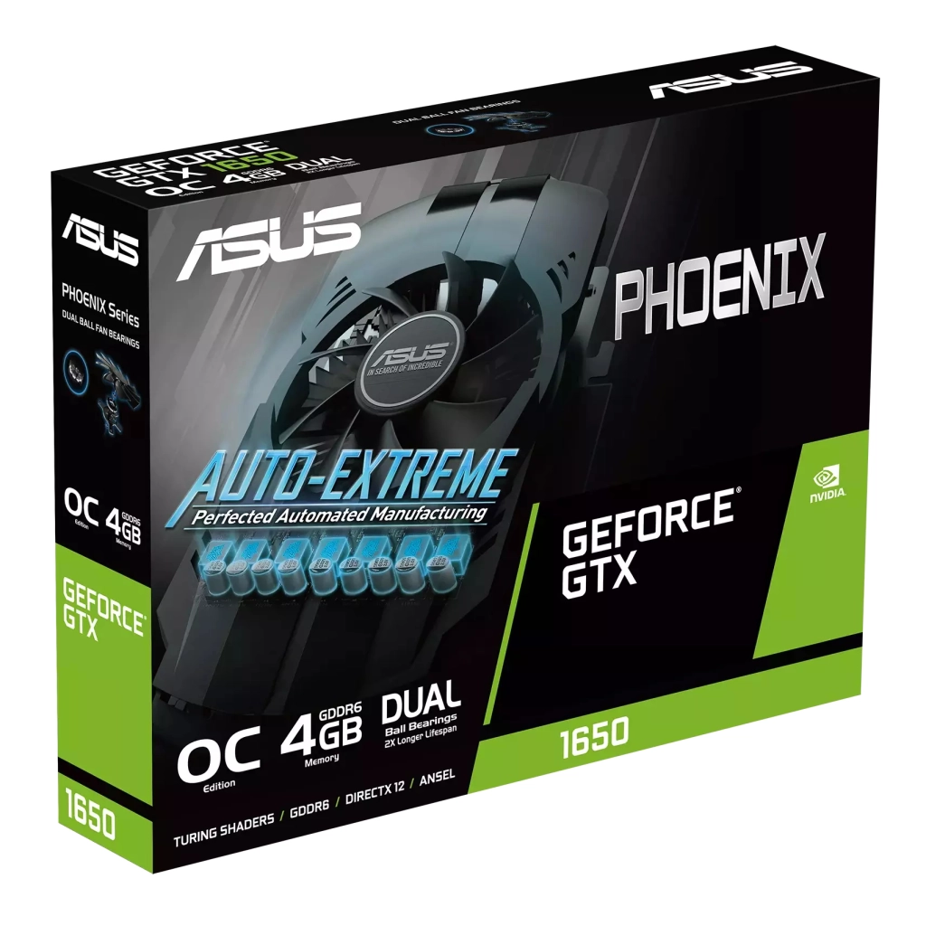 Відеокарта ASUS GeForce GTX1650 4096Mb PHOENIX OC D6 EVO (PH-GTX1650-O4GD6-P-EVO) - зображення 6
