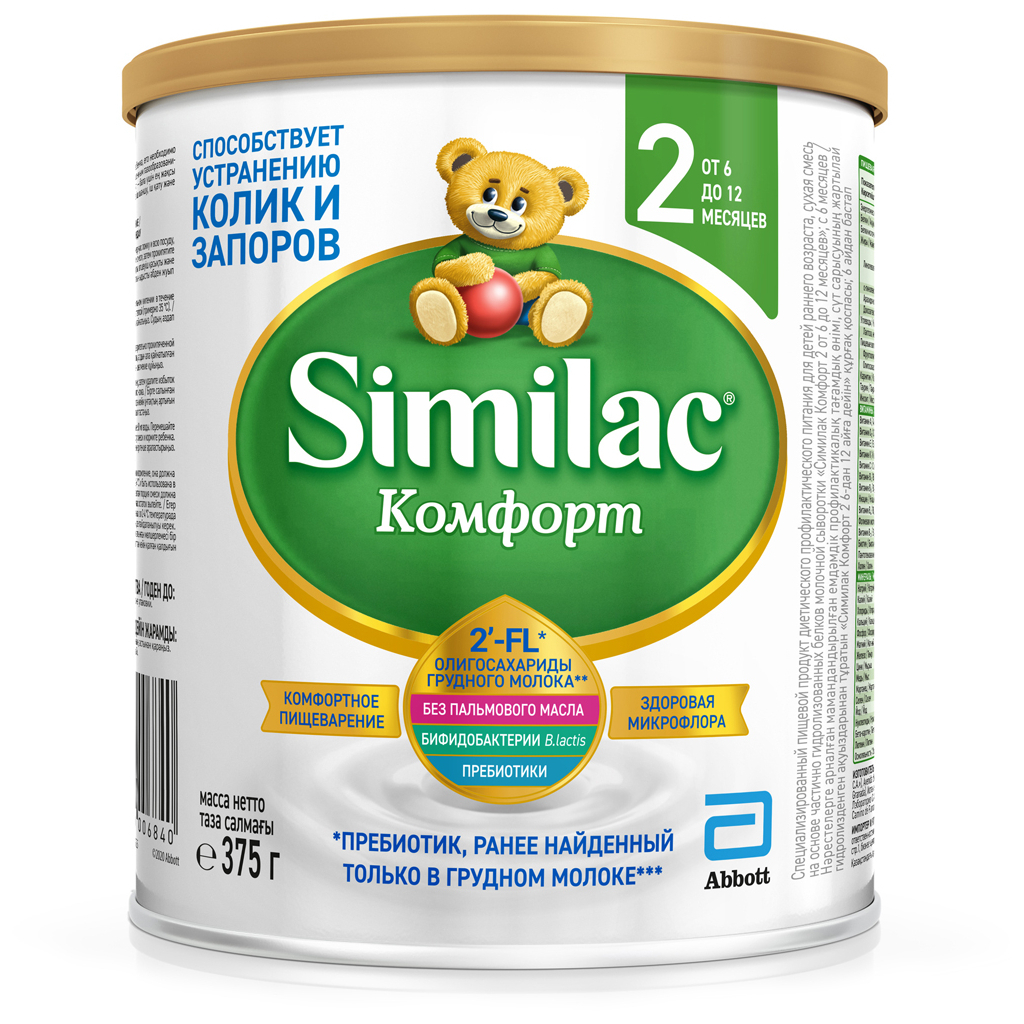 Дитяча суміш Similac Комфорт 2 молочна 375 г (8427030006840) - зображення 1