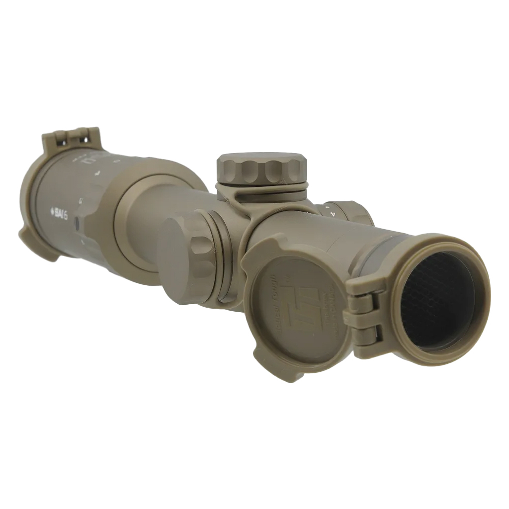 Оптичний приціл SAI 1-6x24 сітка 5.56 BDС RAF. Coyote Brown (RNG16-T170-C10) - зображення 4