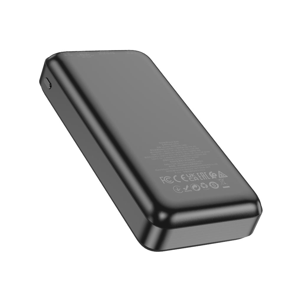 Батарея універсальна HOCO 20000mAh, 22.5W, Black (J101A / 45365) - зображення 3