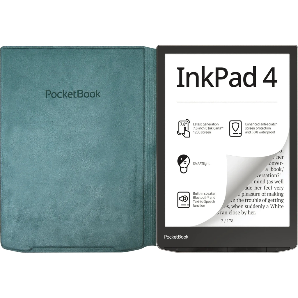 Чохол до електронної книги Pocketbook 743 Flip cover green (HN-FP-PU-743G-SG-WW) - зображення 4