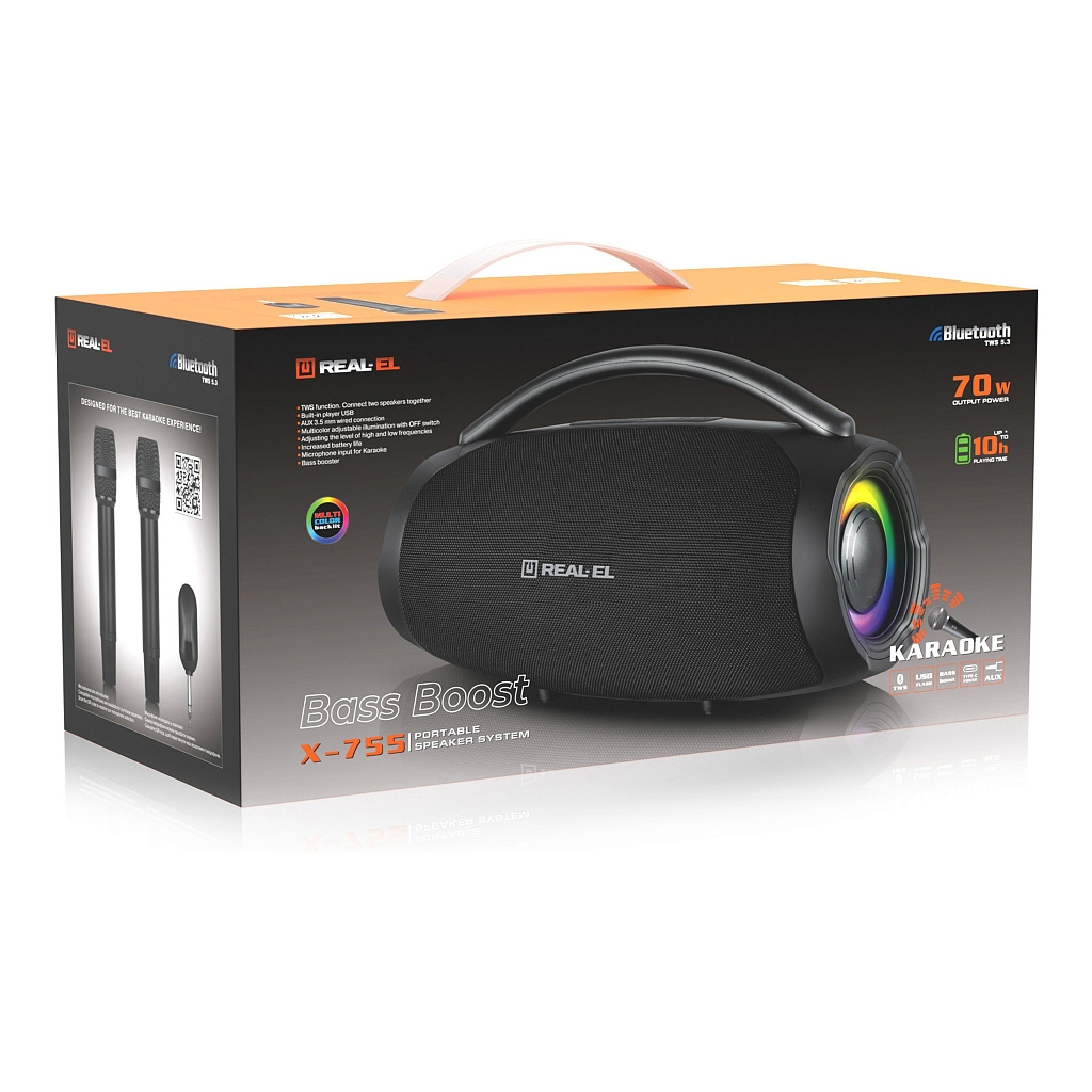 Акустична система REAL-EL X-755 Black (EL121600031) - picture 12