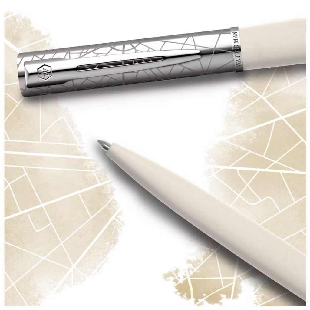 Ручка кулькова Waterman ALLURE Deluxe White CT BP (23 403) - изображение 4