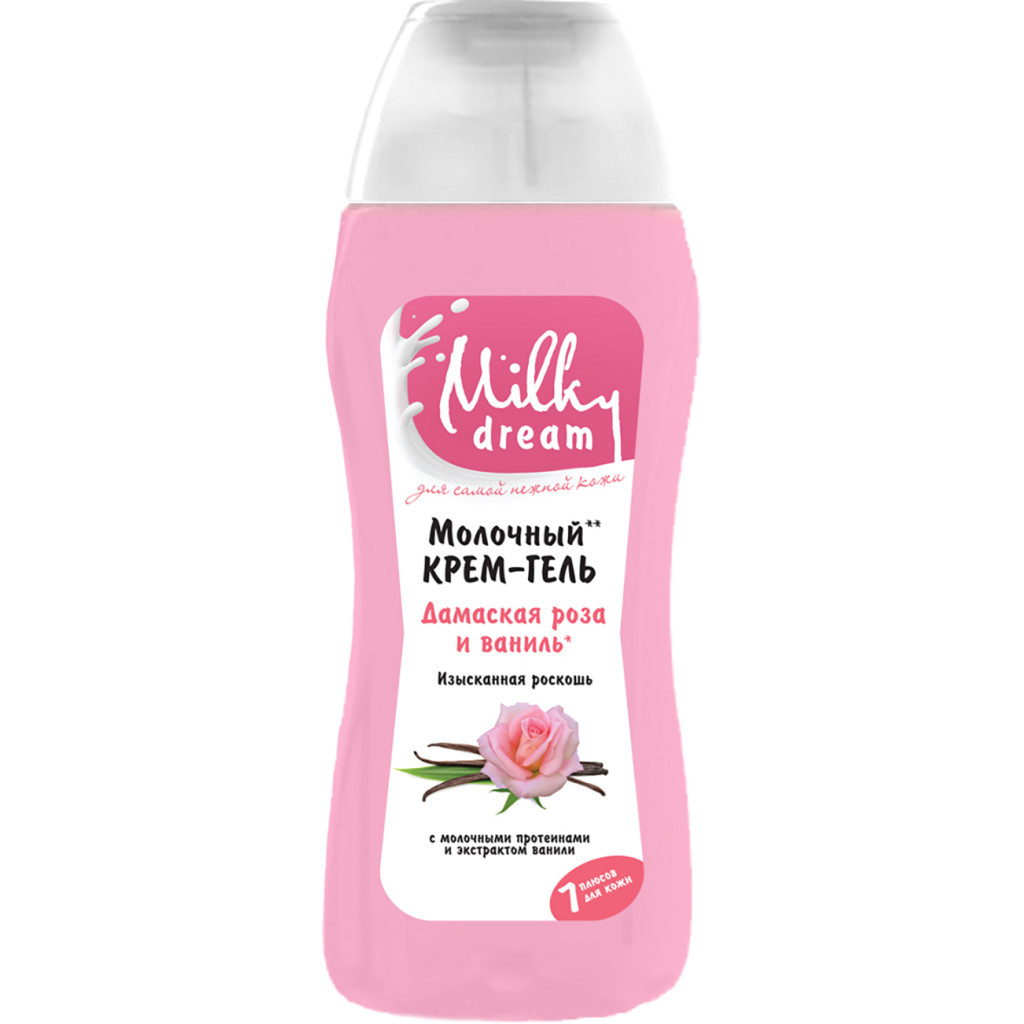 Гель для душу Milky Dream Дамаська троянда і ваніль 300 мл (4820205300127) - зображення 1