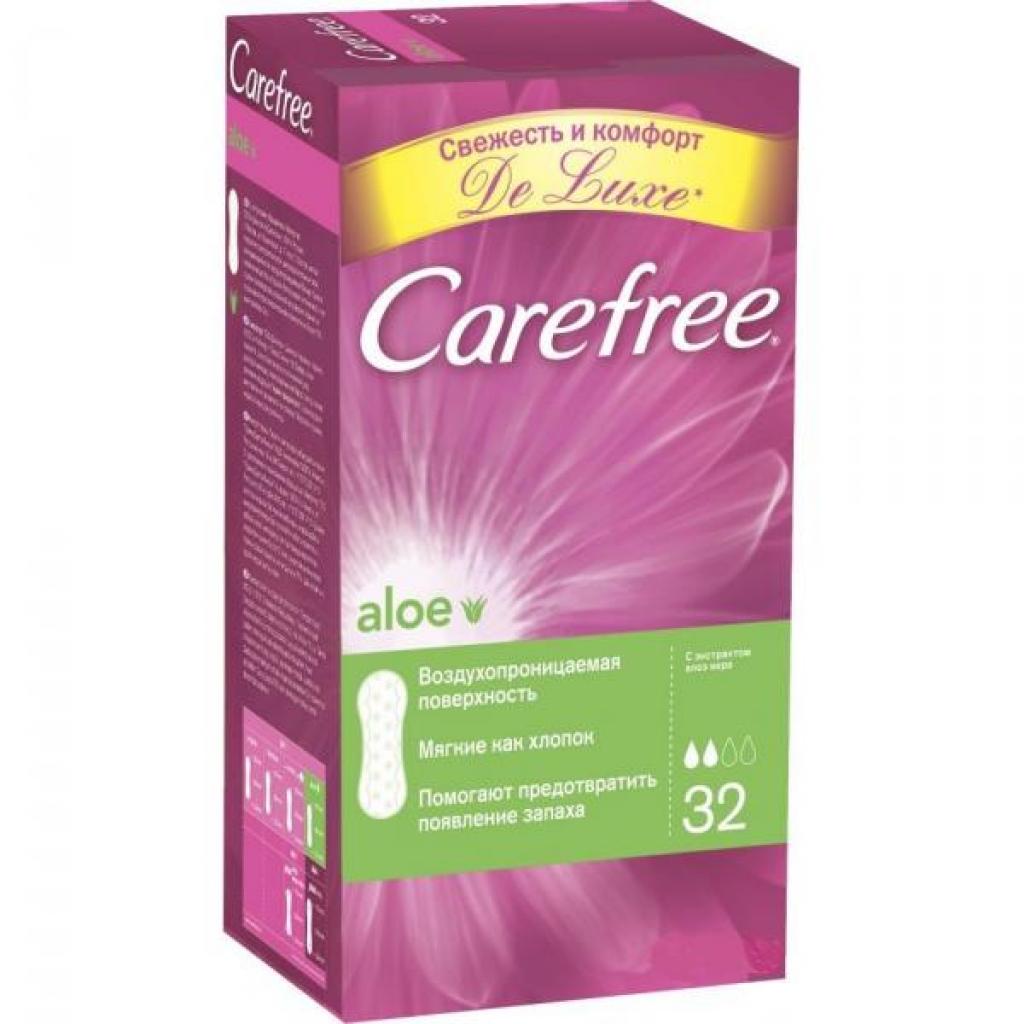 Щоденні прокладки Carefree Алое Вера 32 шт (3574661064321) - зображення 1