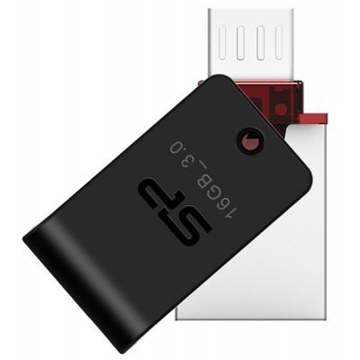 USB флеш накопичувач Silicon Power 16GB Mobile X31 OTG USB 3.0 (SP016GBUF3X31V1K) - зображення 2