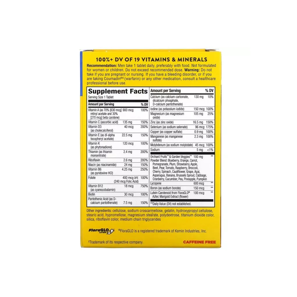 Вітамінно-мінеральний комплекс Nature's Way Мультивітамінний комплекс для чоловіків Alive! Men's Energy Complete (NWY-13660) - зображення 2