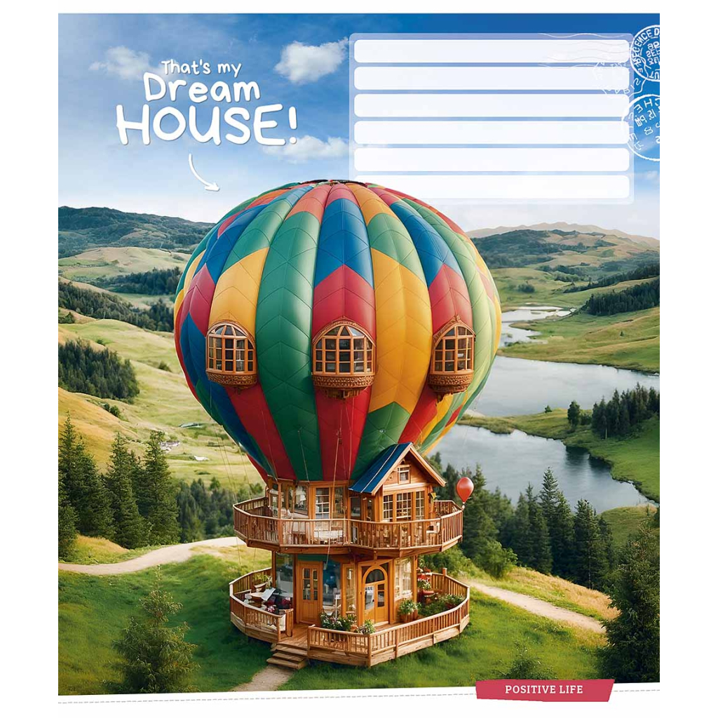 Зошит Школярик Dream house 12 аркушів лінія (012-3530L) - зображення 2