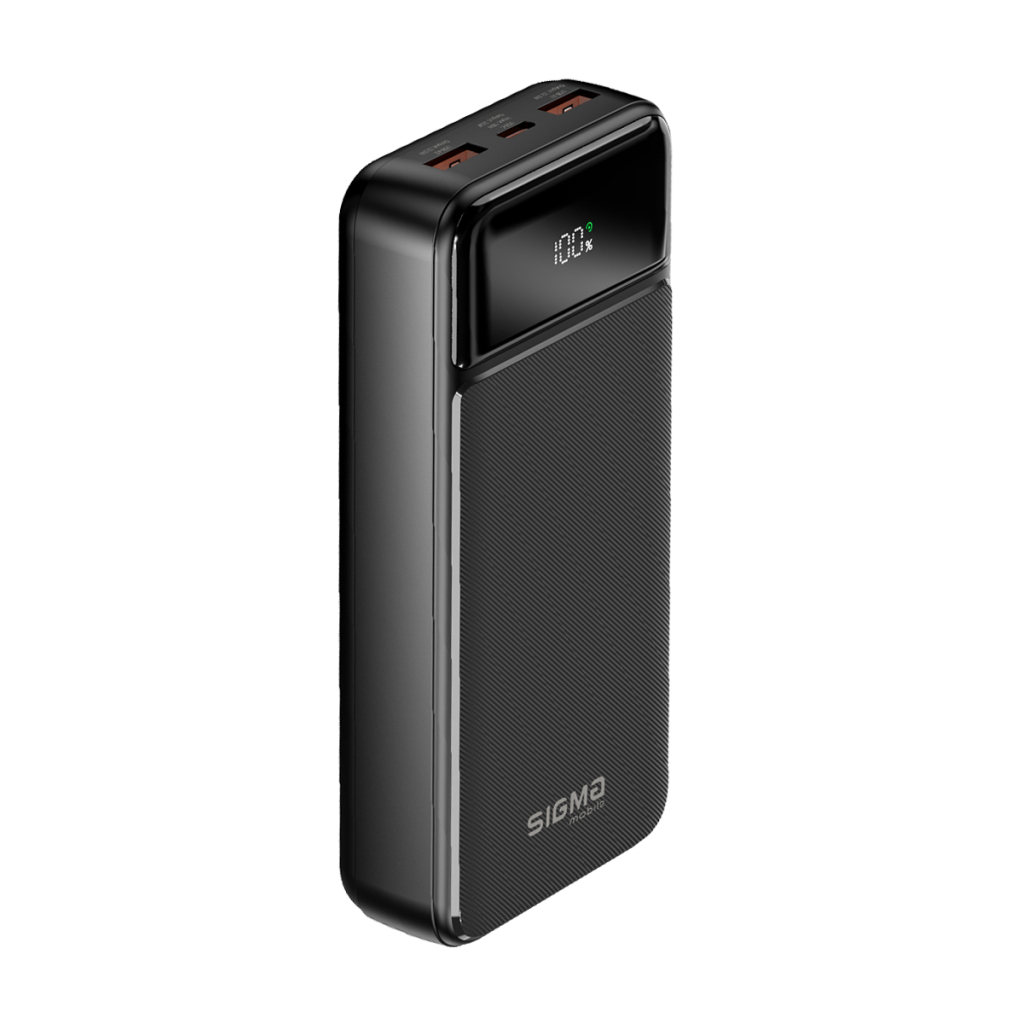 Батарея універсальна Sigma X-power SI20A4QL 20000mAh, PD/20W, QC/22.5W, LED, cable 20w, black (4827798799710) - зображення 4