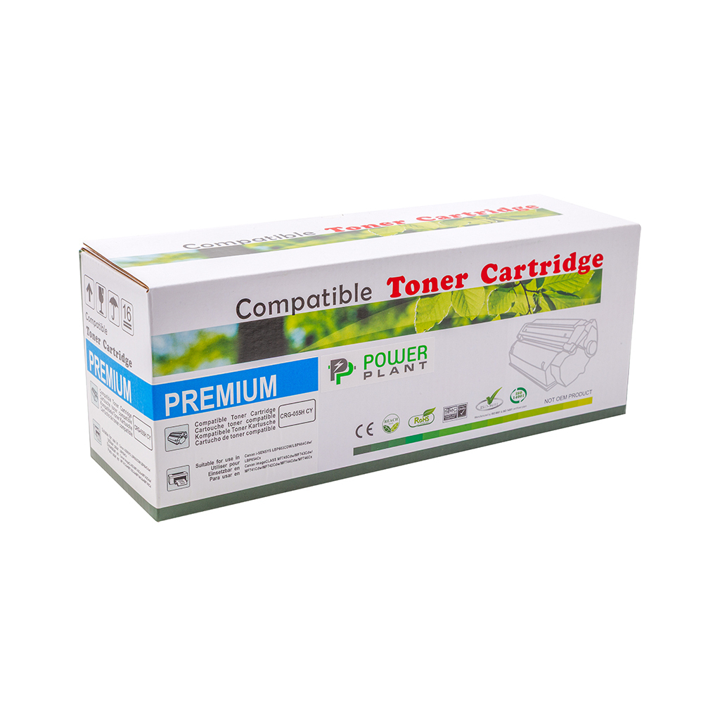 Картридж PowerPlant Canon 055H Color imageCLASS MF741cdw CY (PP-CRG-055HC) - изображение 3