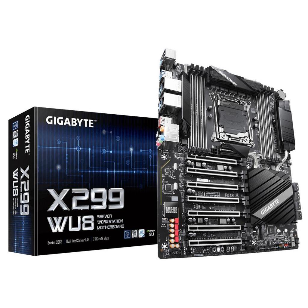 Серверна материнська плата GIGABYTE X299-WU8 s2066 X299 8DDR4 7xPCIex16 M.2 SPDIF Type-C ATX (X299-WU8) - зображення 5